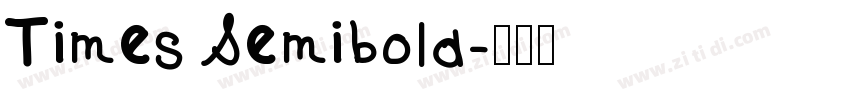 Times Semibold字体转换